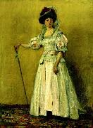 Portret de femeie in costum de epoca Ion Andreescu